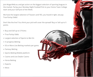 WagerWeb Sportsbook Review